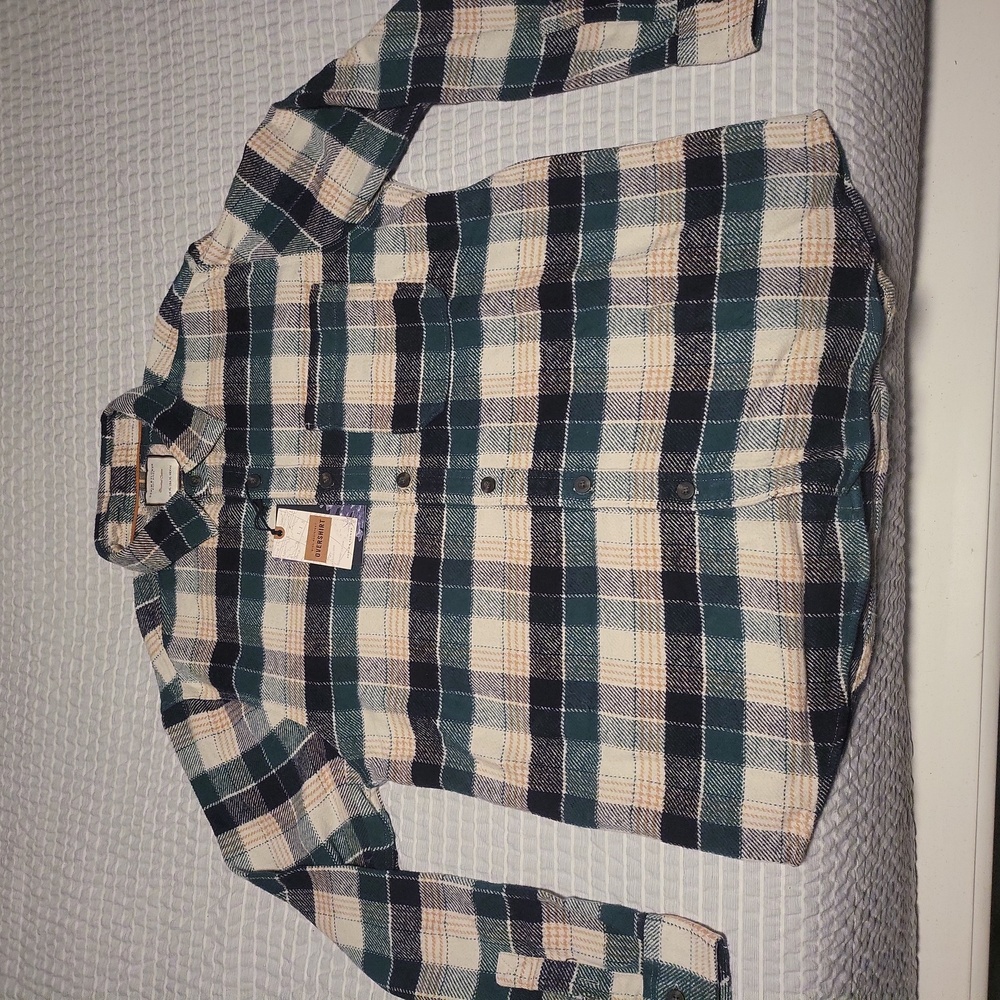 Denim & Flower flannel shacket